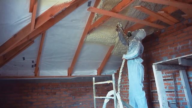 Утепление мансарды пенополиуретаном, ППУ Trim смотреть онлайн