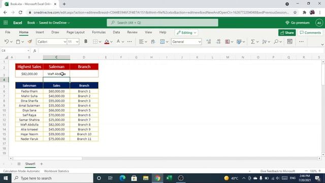 How to Get Highest Sales Value in Excel | Xlookup & Max Function in Excel | Excel Tutorials
