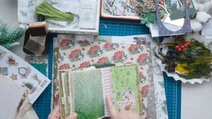 Подборка материалов для блокнота Зимняя ботаника