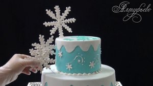 Торт "Снежная сказка". Новогодний торт от "Алтуфьево"