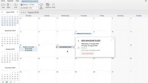 HOW TO duplicate events in Microsoft Outlook 2016 calendar for MAC