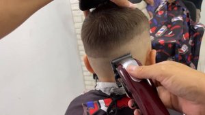 Короткая стрижка для мальчика. Haircut for a boy