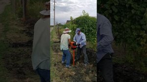 Ямобур в работе на тяжелых грунтах