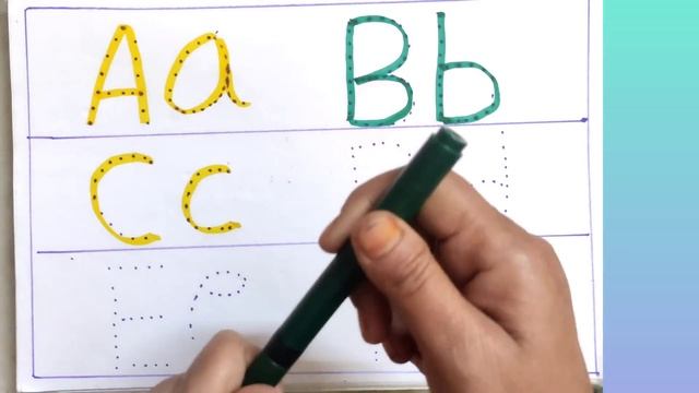 trace alphabets, trace capital alphabets, small letters, learn colours, pre school смотреть онлайн