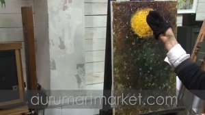 Мастер класс живописи Золотая японская Хризантема