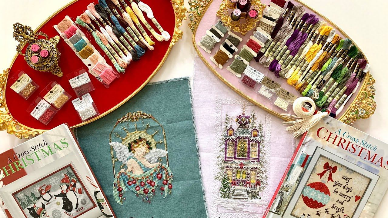 34.Вышивка Amethyst Manor, Holly Cherub by Nora Corbett