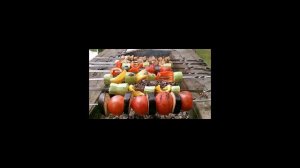 Как приготовить овощи на мангале?