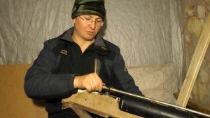 САМОДЕЛЬНАЯ ПНЕВМАТИЧЕСКАЯ ВИНТОВКА СО СТРАЙКБОЛЬНЫМ СТВОЛОМ