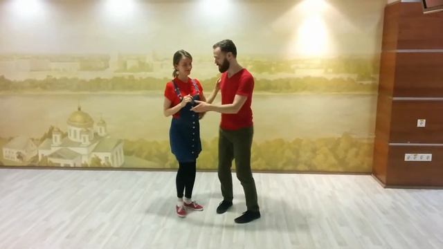 Игорь и Кристина Бень. Занятие у новичков. смотреть онлайн