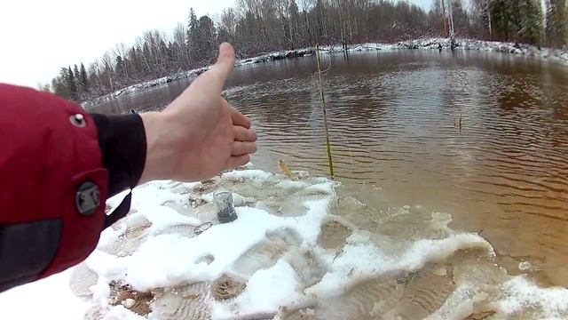 Неудачная рыбалка на р.Улу-Юл. Закидушки. Снег в начале мая смотреть онлайн