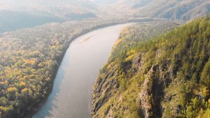 Подкова Иркута в сентябре с квадрокоптера | Деревня Выгузово | поход на сплав | футаж | походное