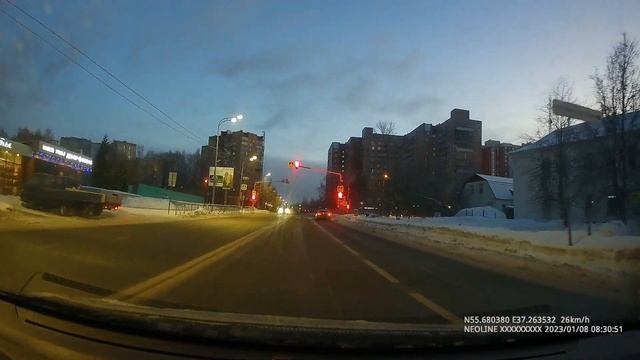 На машине. Москва-Одинцово-Власиха 08.01.23 смотреть онлайн