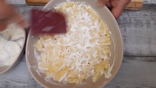 Салат с Курицей, СЫРОМ и АНАНАСАМИ. Лучшего салата я еще не ела! Новый салат на Пасху!