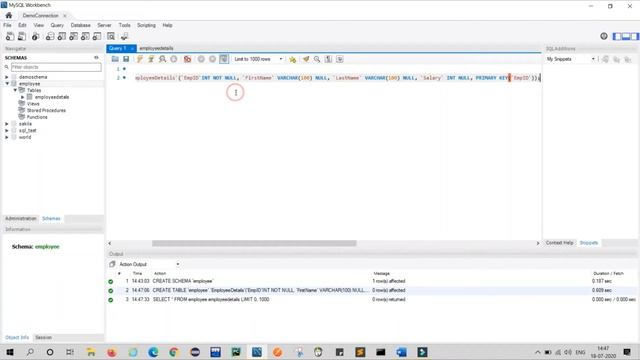 How to Create Database in MySQL Workbench using SQL Queries