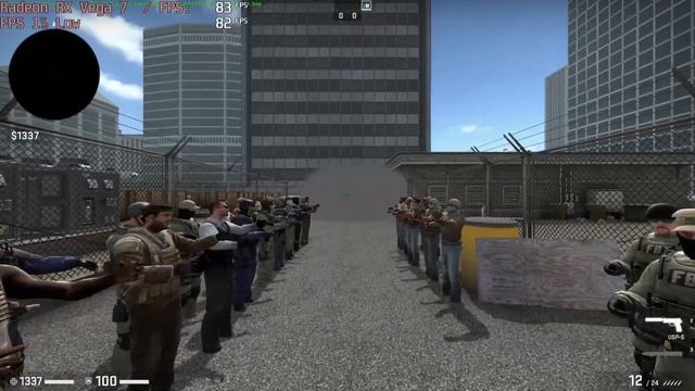 ? AMD Radeon RX Vega 7 - CS:GO gameplay benchmarks (1080p)