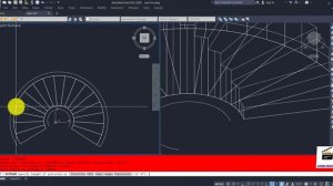 HOW TO MAKE ROUND STAIR IN AUTOCAD  2D & 3D