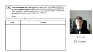 Как решать 4 задание ЕГЭ по биологии | Основы генетики