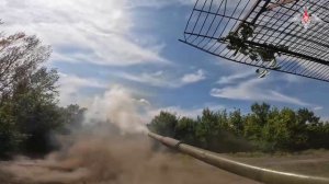 Боевая работа экипажей танков Т-80БВ