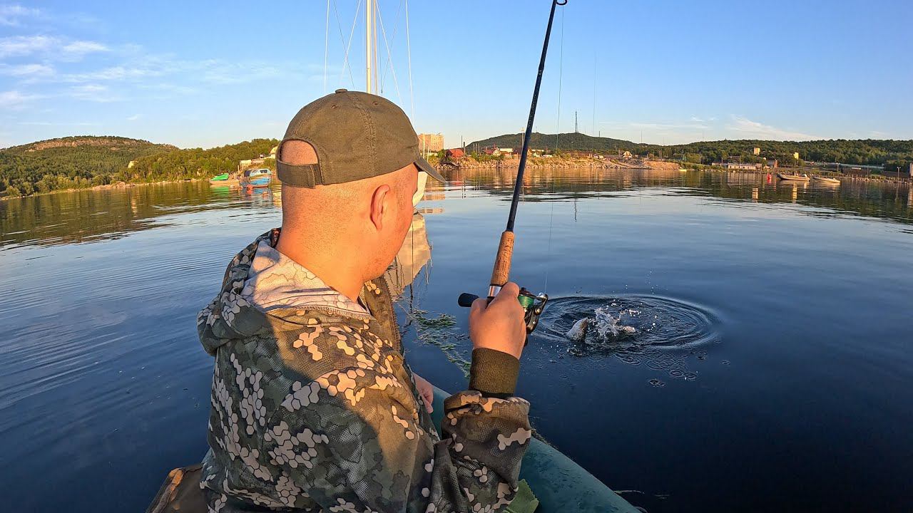 Вечерняя рыбалка в Кольском заливе / Evening fishing in the Kola Bay