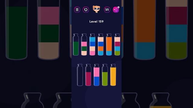 Get Color Bottle Game level 159 #shorts #pggaming