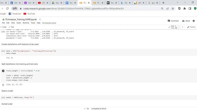 Code Review: Analyse Training VAR statsmodels with a real world dataset смотреть онлайн