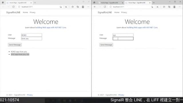 SignalR整合LINE，在LIFF裡建立一對一聊天管道 | COSCUP x RubyConfTW 2021 смотреть онлайн