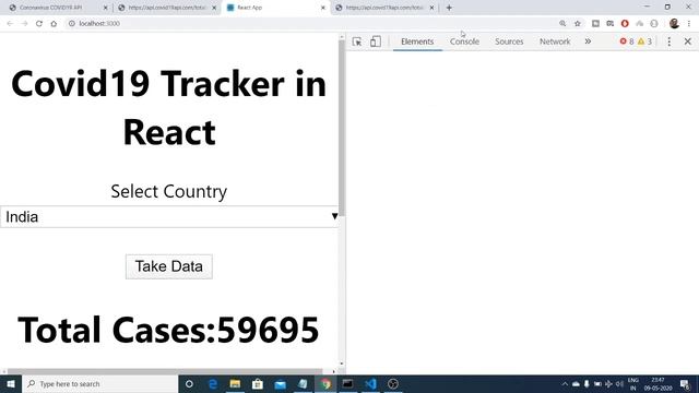 React CoronaVirus Tracker Web App Using Covid19 API Full Project (Part-1) Demo смотреть онлайн