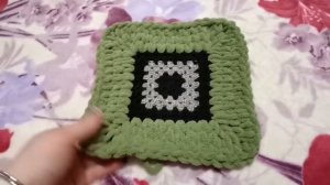 Бабушкин квадрат с Alize PUFFY FINE