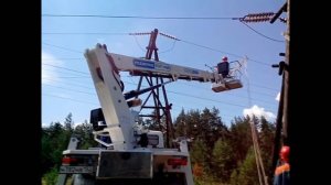 Автогидроподъемник АГП-20Т Compact в действии