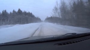 зимняя трасса Архангельск-Красноборск