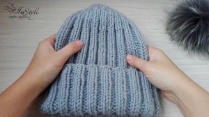 ШАПКА РЕЗИНКОЙ 2х2 ► ЭКСПРЕСС мастер-класс ► Спицами