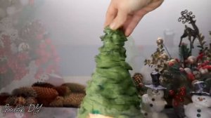 Новогодний Скандинавский гном из Ваты и Бутылки  / How to make Christmas Gnome of cotton and bottle