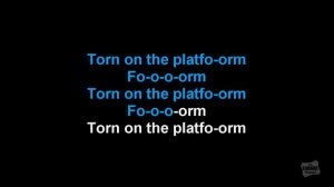 Torn On The Platform in the style of Jack Penate karaoke video