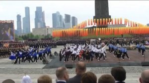 Поклонная гора2018. Парад кадетов. Танец