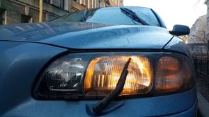 Volvo s60 headlight wipers / дворники фар Volvo S60