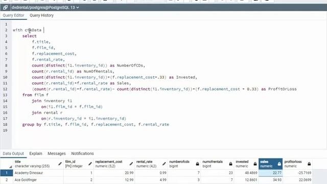PostgreSQL - How To Use CTE