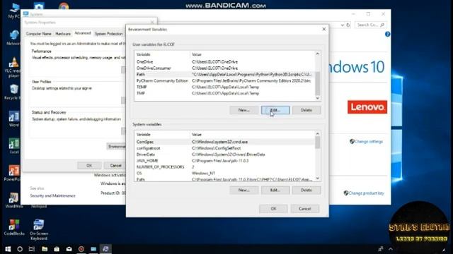 How to set the path Variable For python Programming||python...