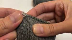 Простая пятка спицами