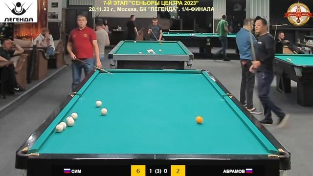 1/4-ФИНАЛА. СИМ О. (Самара) - АБРАМОВ А. (Тула). 7 ЭТАП "СЕНЬОРЫ ЦЕНТРА 2023" смотреть онлайн