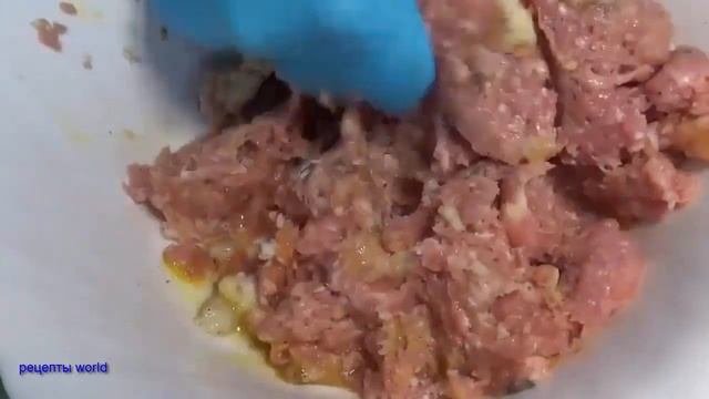 мясные гнезда из фарша с начинкой из овощей и сыра простой вкусный рецепт
