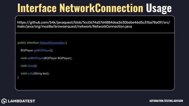 org openqa selenium mobile Interface NetworkConnection with example смотреть онлайн