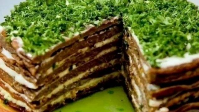печёночный тортик, рецепт приготування в описах смотреть онлайн