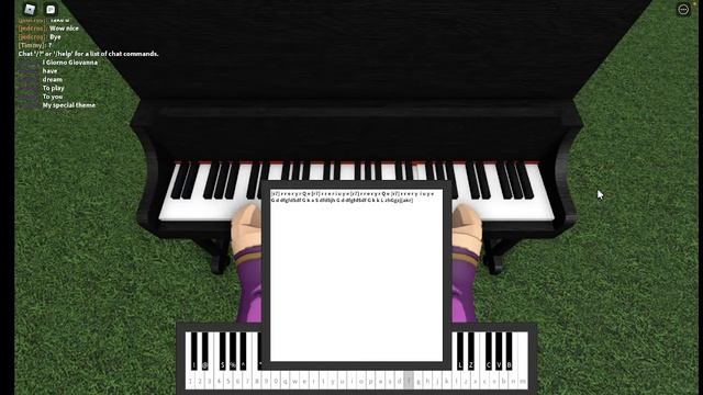 Giorno Theme piano roblox (SHEET IN DESCRIPTION) смотреть онлайн