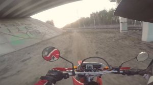 Прохват на Honda XR250. Эндуро Мещера. Enduro Honda XR250 riding.