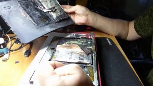 Загорелся планшет