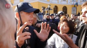 В Одессе между сторонниками и противниками Саакашвили произошла драка