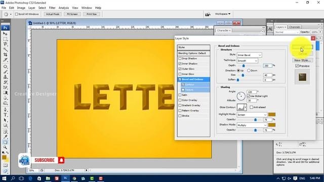 Text Effect In Photoshop CS 3