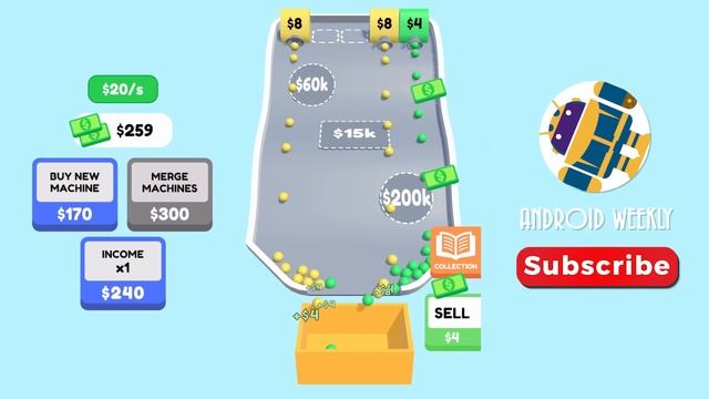 IDLE MARBLES 2048 - ASMR Gameplay (Bounce & Collect) Max Level