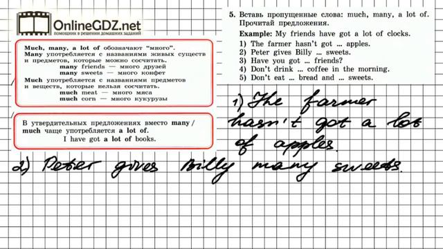 Unit 2 Lesson 23 Задание №5 - Английский язык "Enjoy English" 3 класс (Биболетова) смотреть онлайн