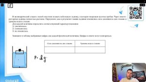 В цилиндрический стакан с водой опустили плавать небольшую льдинку, в которую вморожен - №23429